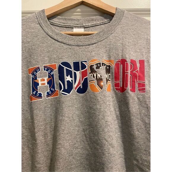 Houston Pro Sports Teams Long Sleeve size Large - Picture 2 of 2